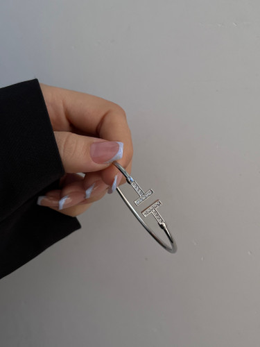 بنگل تیفانی نقره ای